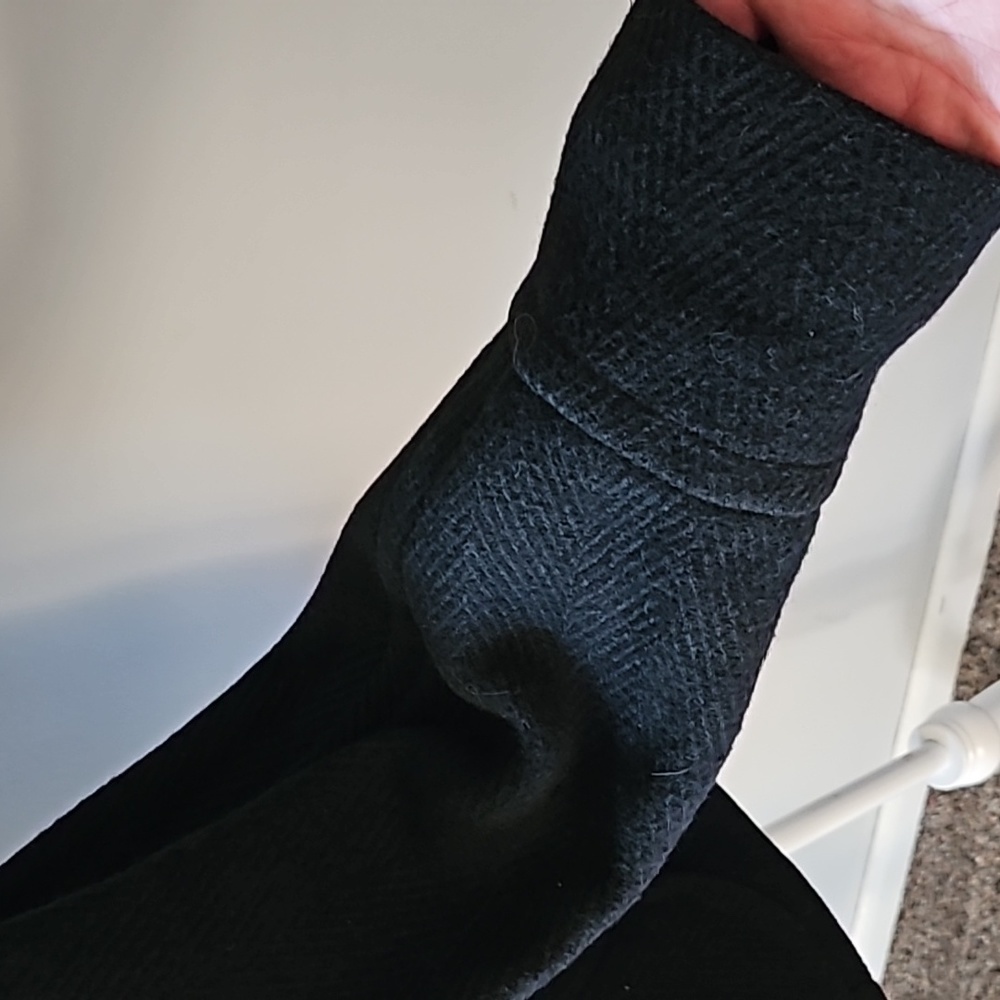 Mossimo Black Herringbone Patterned Double Button… - image 8